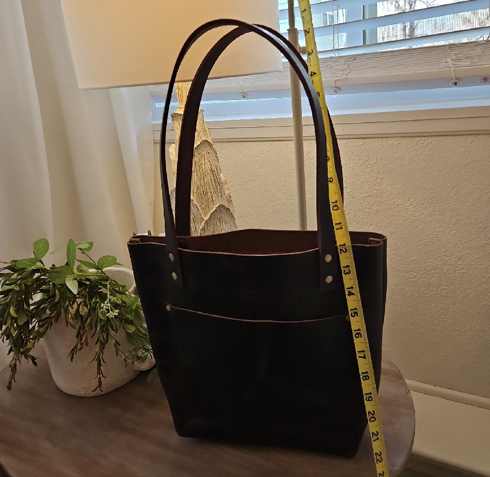 Portland LEATHER Brown Leather Tote Bag